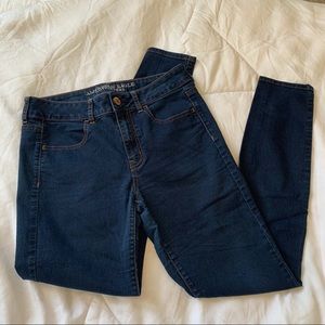 Blue Super Stretchy American Eagle Jeans